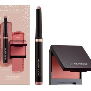 NIB Laura Mercier Evening Brilliance Eye & Cheek Set - Modern Rose